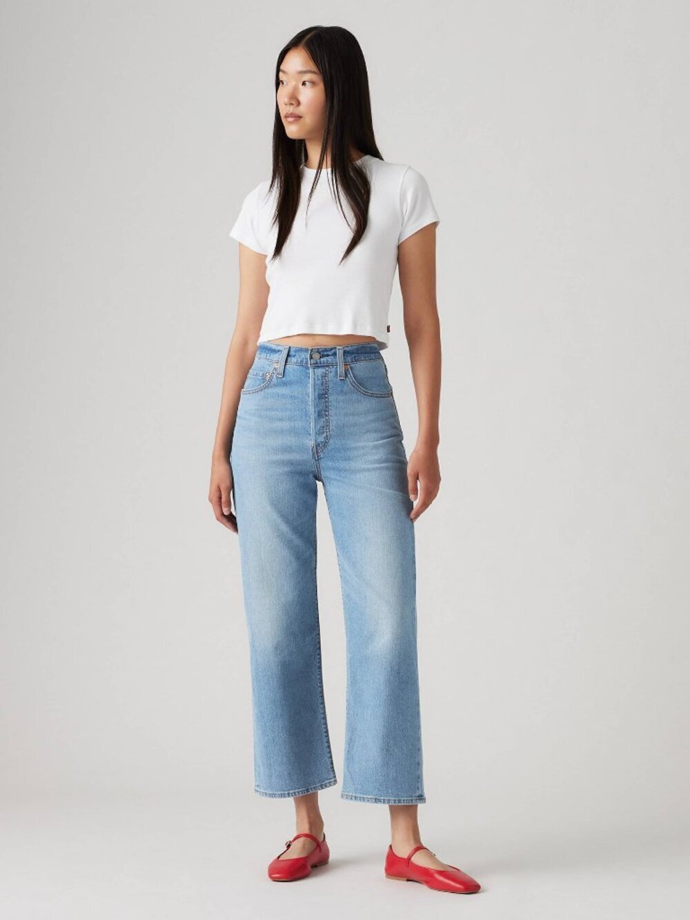 Levi's Ribcage Straight Ankle Lightweight Jeans Inseam  31"